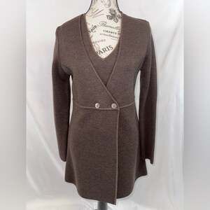 DONCASTER Chocolate Brown Long Sleeve Cardigan Set (v)